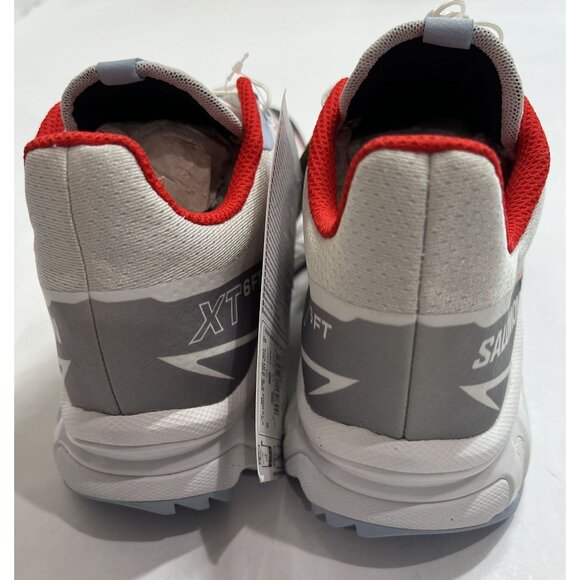 Salomon MadHappy XT-6 FT Sneakers in Nimbus Cloud Fiery Red Kentucky Blue - Picture 7 of 10